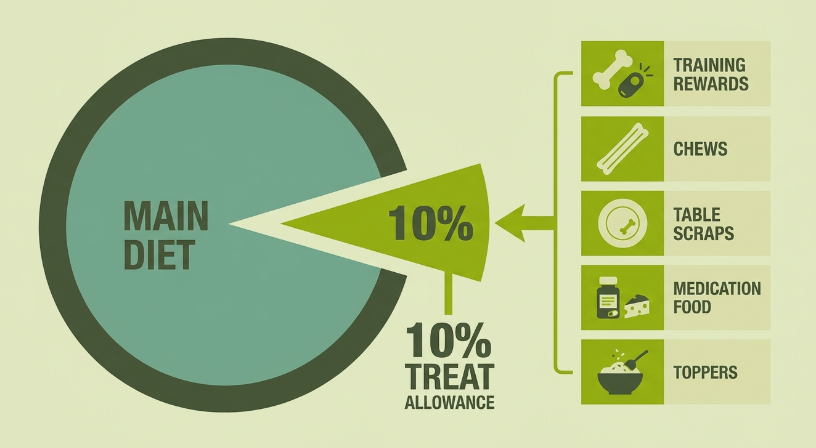 The 10% Treat Rule: How Many Treats Can You Actually Give Your Dog Each Day?