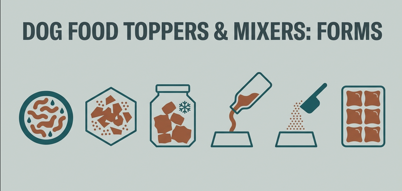 What's the Difference Between a Dog Food Topper and a Mixer?