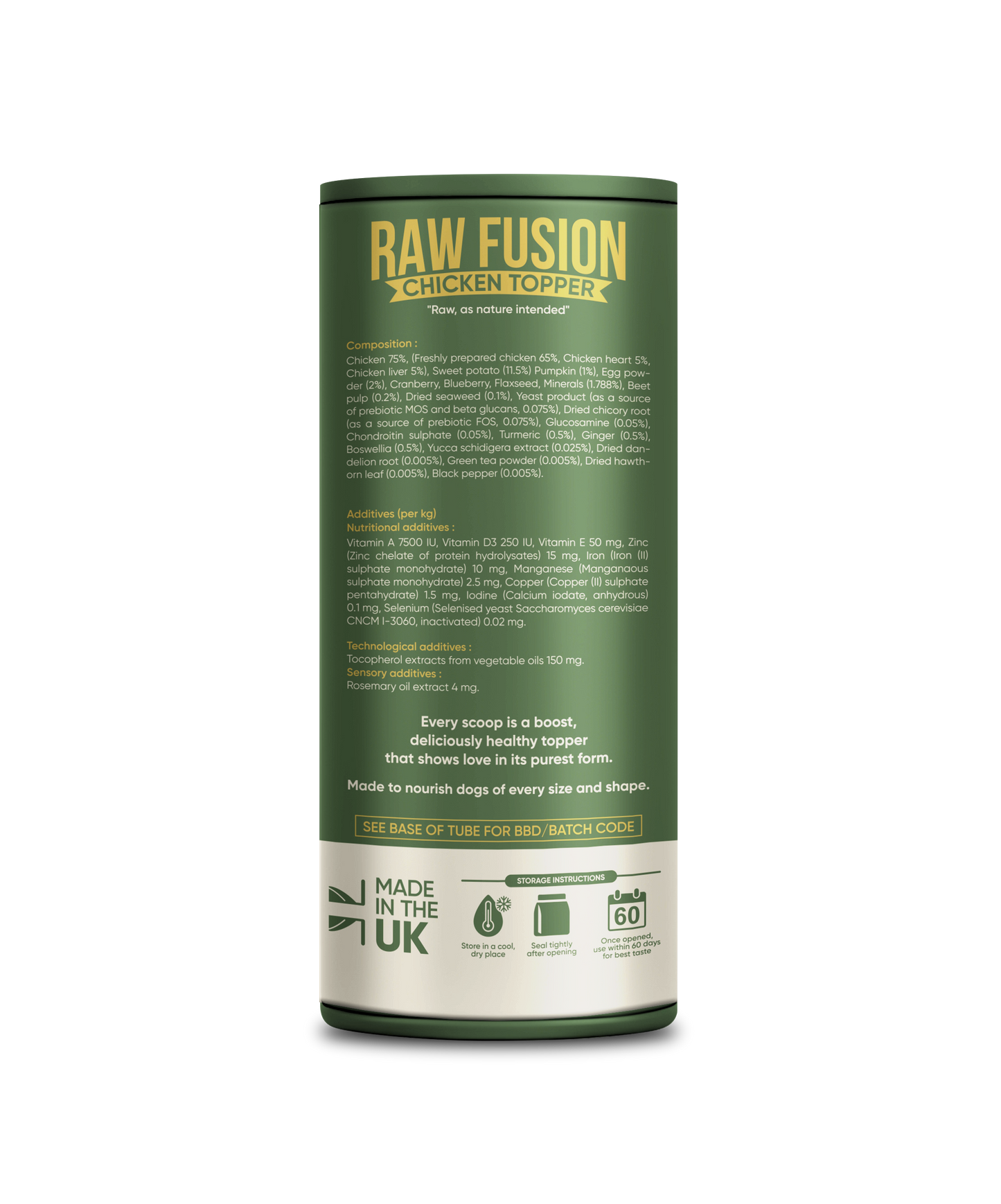 Pawcredible Raw Fusion Freeze-Dried Raw Dog Food Topper (Pack of 20)