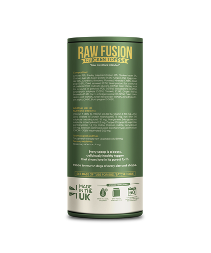 Pawcredible Raw Fusion Freeze-Dried Raw Dog Food Topper (Pack of 20)
